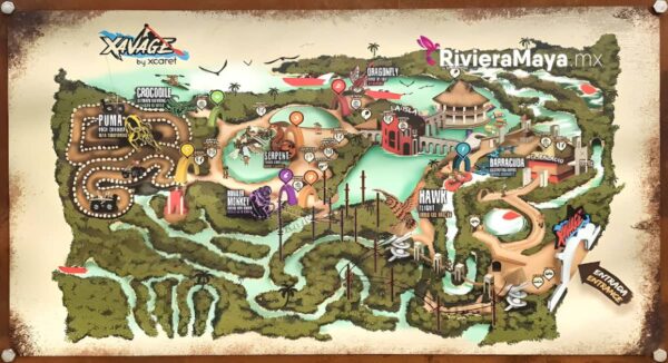Mapa de Xavage. Xavage map.