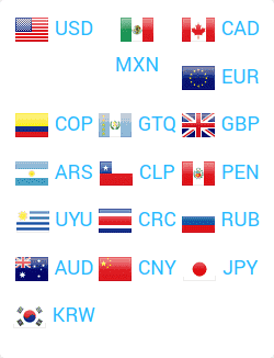 Monedas aceptadas para hacer el pago en Xcaret.