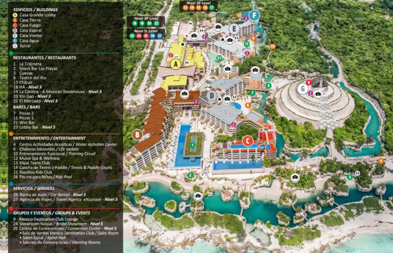 Hotel Xcaret Mexico Map Pdf 2025 - Riviera Maya