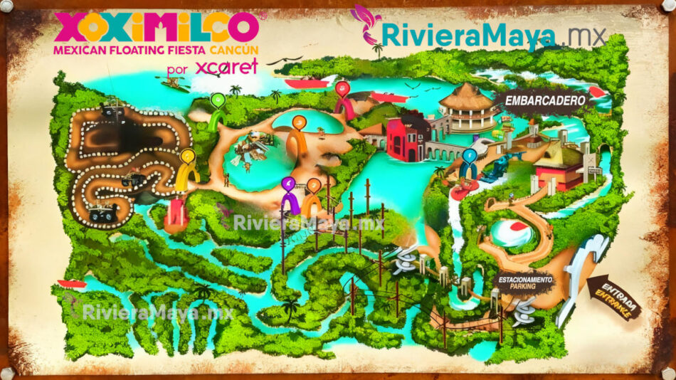 Xoximilco map